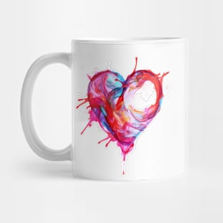 Heart of Art Abstract Paint T-Shirt Mug